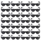 NUOBESTY 100pcs Mini Doll Eyeglasses Miniature Black Sunglasses Tiny Eyewear Toys for Kids Dollhouse DIY Craft Accessories