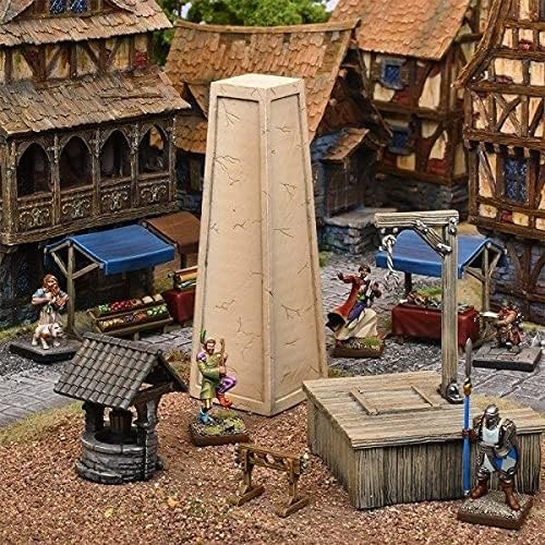 Mantic Games Mgtc130 Terraincrate: Village Square (Retail Exclusive), Multi