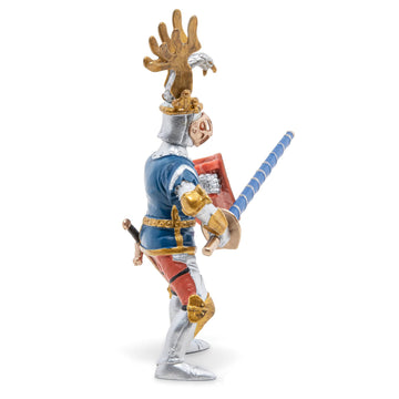 Papo -Hand-Painted - Figurine -Medieval-Fantasy -Blue Knight Fleur De Lys -39788 - Collectible - For Children - Suitable For Boys And Girls - From 3 Years Old