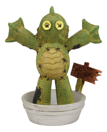 Ebros Day Of The Dead Pinheadz Monster With Voodoo Stitches Figurine Halloween Collectible Toy Statue Fantasy Mythical Beings Undead Apocalypse Horror Icon (Gill Man The Creature)