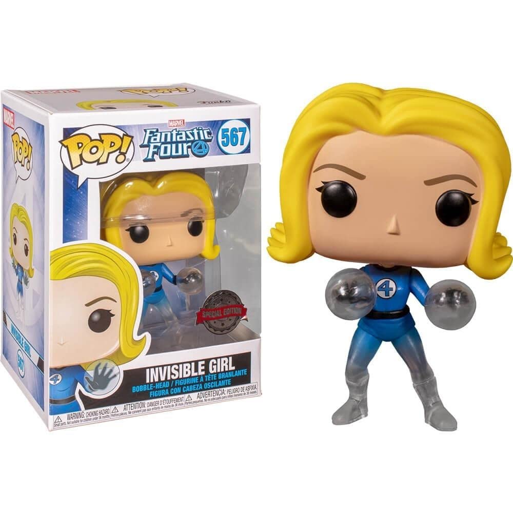 Funko Pop! Marvel Fantastic Four Invisible Girl Exclusive Vinyl Figure - Multicolor, Einheitsgröße, Model FUN45005