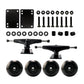 LICHTS Skateboard Package 5inch Trucks with 52mm Wheels + Components Black Wheels