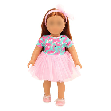 Barwa Doll Clothes And Accessories For 18 Inch Girl Dolls Mermaid Casual Tutu Dress, Outfits, Swimsuit, Underwear… (C: Tutu Dress)
