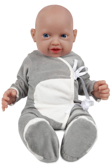 Vollence 10'' Full Silicone Baby Dolls Realistic, Not Vinyl Dolls, Real Lifelike Realistic Newborn Silicone Baby Doll For Child