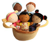 Snuggle Stuffs Basket Of Buddies Plush Diversity Multicultural Ethnic Dolls | Diversity Toys For Toddlers | Soft Multicultural Dolls For Preschool Classroom, Daycare Or At Home | Set Of 5-8'