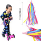 Kortes 1 Pack Kids Bike Bell And 2 Pack Kids Bike Streamers For Children'S Bike Accessories (Pink, Red,& Blue) (Blue & Green)