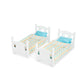 Melissa & Doug Mine To Love Wooden Play Bunk Bed For Dolls Up To 18 Inches-Stuffed Animals - White (2 Beds, 17.4   H X 9.1   W X