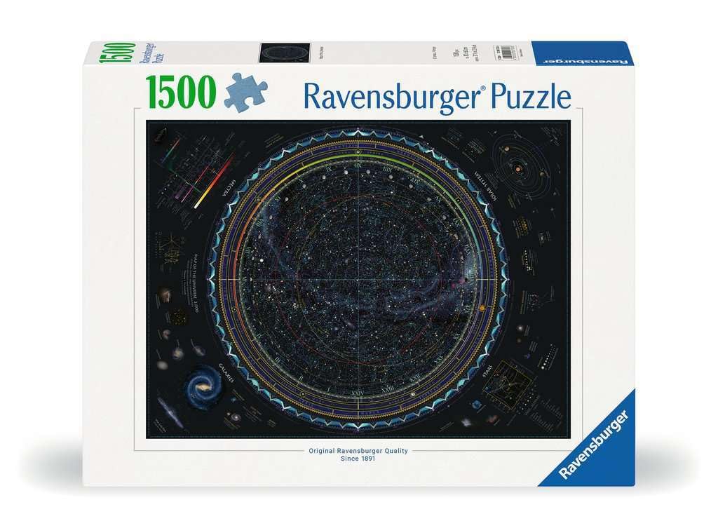 Ravensburger - Map of The Universe - 1500 Piece Jigsaw Puzzle - Stunning  Vivid Imagery of Our Galaxy - Colorful Detail of Galaxies  Stars & More - Ideal Gift - Frameable Art - Puzzles for mature-themeds