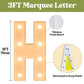 3Ft Marquee Light Up Letters, Large Marquee Letters H For Party Decorations, Big Baby Letters For Baby Shower Birthday Party Dec