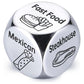 Ptshow Valentines Day Gifts For Him Her Women Men, Steel Food Decision Dice For Couple Gifts Girlfriend Boyfriend Funny White El