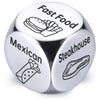 Ptshow Valentines Day Gifts For Him Her Women Men, Steel Food Decision Dice For Couple Gifts Girlfriend Boyfriend Funny White El