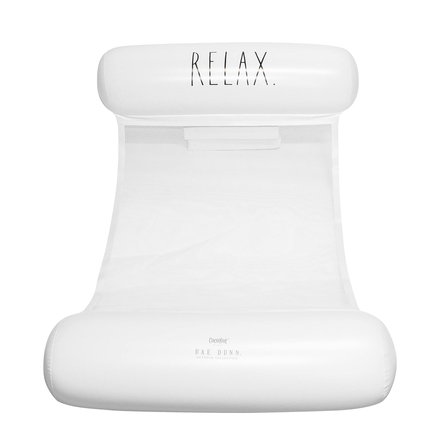 Coconut Float Rae Dunn x mature-themed Hck Float - Relax Theme - mature-themed Size Multi-Purpose Inflatable Drifter  Saddle Float & Lounge Chair - Versatile Ride-On for Summer & Swim Parties