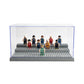 Minifigure Display Case For Action Figures Blocks, Dustproof Acrylic Display Box Storage With 3 Movable Steps For Collection Mod