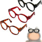 Lopau 3pcs Glasses for Labubu  Sunglasses Accessories for Dolls of 3.94-6.69 Inch Figure  Doll Glasses Outfit (No Dolls)