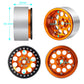 Benedict Harry 2.2 '' Beadlock CNC Wheels Rim 35mm for for 1/10 RC Axial SCX10 Wraith 90048 90018 RR10 TRX4 crawler car (Orange)