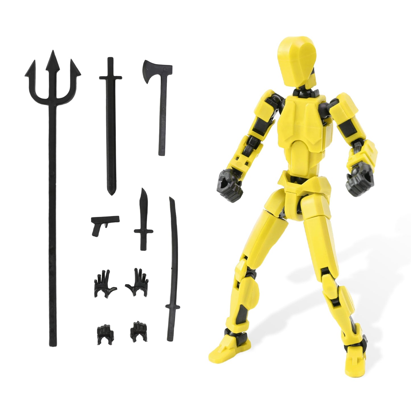 Fugacus Titan 13 Action Figure, Dummy 13 Action Figure Lucky 13 Action Figure T13 Action Figure 3D Multi-Jointed Movable, T13 Ac