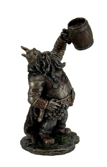 Zeckos Viking Warrior Toasting The Dead Statue Figurine