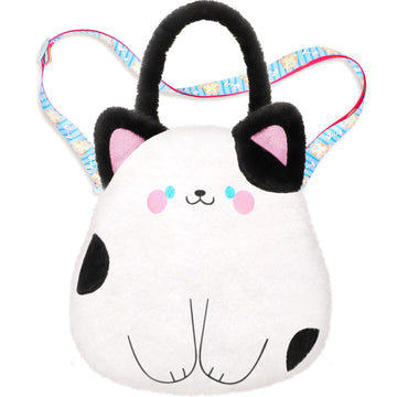 Catchcute Cat Plush Bag Kids Crossbody Bag For Kids, Plush Handbag Tote Bag With Adjustable Strap,Soft Plush Cat Stuffed Purse W