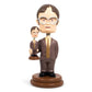 Surreal Entertainment The Office Double Dwight Resin Bobblehead | Collectible Action Figure Statue, Desk Toy Accessories | Novelty Gifts For Home Office Decor | 5 Inches Tall