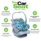 Joovy Toy Car Seat for Dolls - Crash-Tested, Machine-Washable, 21.5" x 13" x 11.7", Blue, Fits 12”-22” Dolls