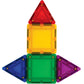 Magformers Tileblox Basic Rainbow 20 Pieces, Rainbow Colors, Magentic Geometric Shapes Building Stem Toy Set Ages 3+
