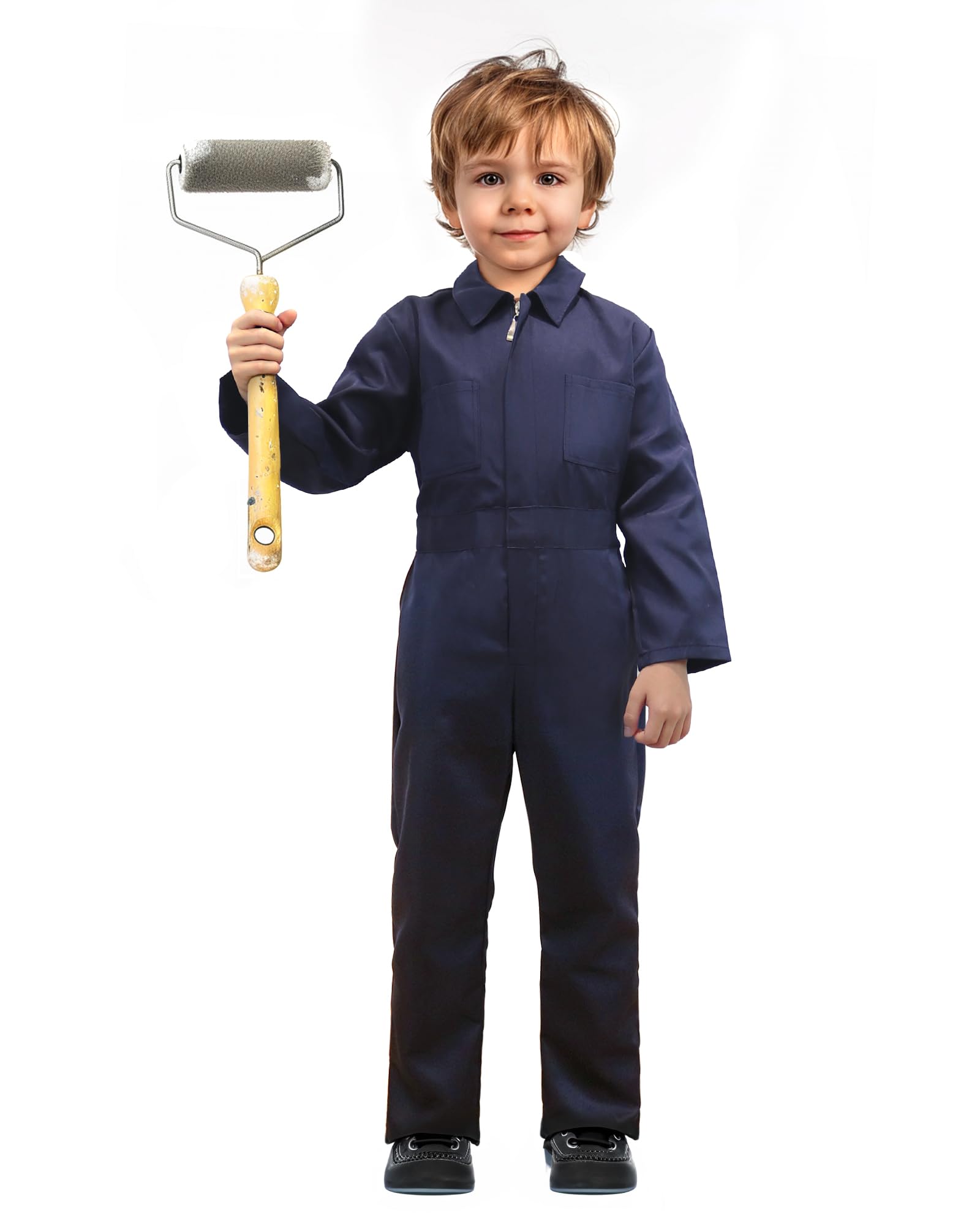 Vzqi Kids Coveralls For Boys Navy Coveralls Mechanic Suit Halloween Lightweight Coveralls Jumpsuit
