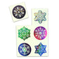 Assorted Sparkle Snowflake Sticker Sheet Pack - 102 Stickers