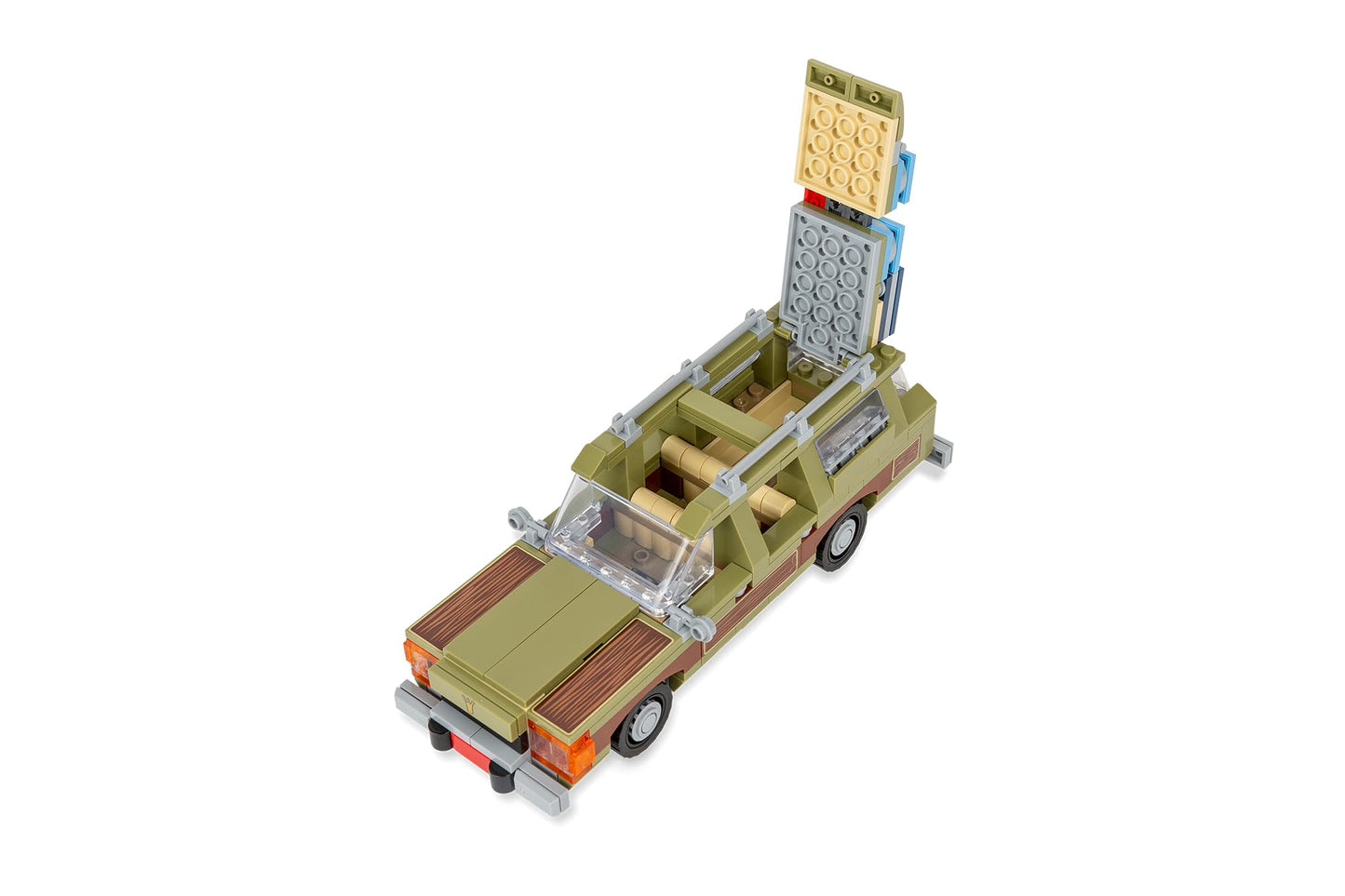 Brick Loot Wagon Queen Truckster Toy Building Block Set - 312 Pieces  Compatible with Major Brands  Includes Roof Luggage & Wood Paneling  Creative Play for Kids & mature-themeds  Ages 6+