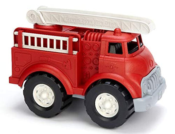 Green Toys Fire Truck, Red CB - Pretend Play, Motor Skills, Kids Toy Vehicle. No BPA, phthalates, PVC. Dishwasher Safe, Recycled