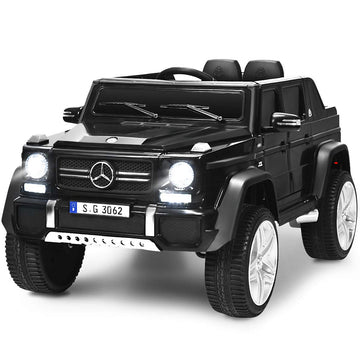 Costzon Ride on Car, Licensed Mercedes-Benz Maybach, 12V Battery Powered Vehicle Toy w/ 2 Motors, Remote Control, 3 Speeds, Ligh