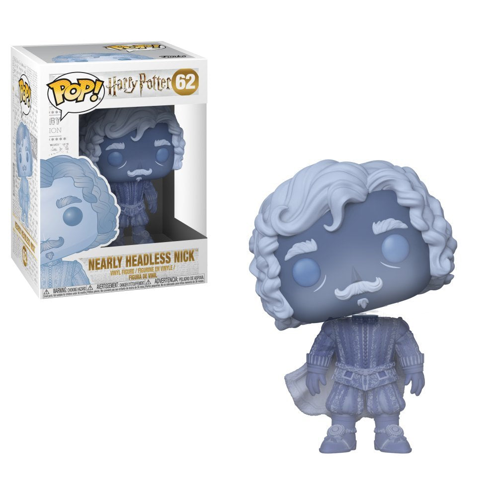 Funko Pop!: Harry Potter - Nearly Headless Nick (Blue Translucent), Multicolor