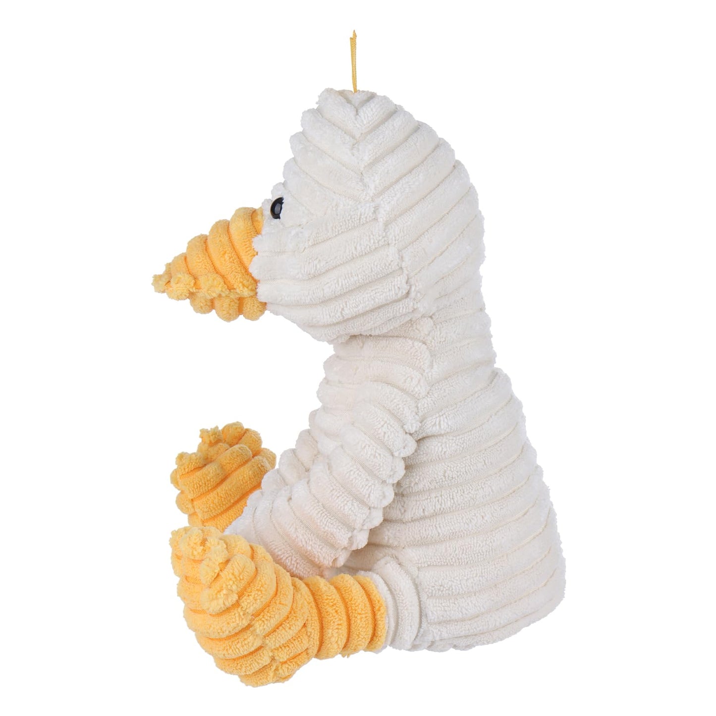 Apricot Lamb Toys Plush White Corduroy Duck With Thin Foot Stuffed Animal Soft Cuddly Perfect For Kids