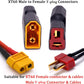 FPVDrone Male XT60 to Female T-Plug Connector Adapter No Wires RC LiPo Battery Connectors for Male XT60 to Female Deans Connecto