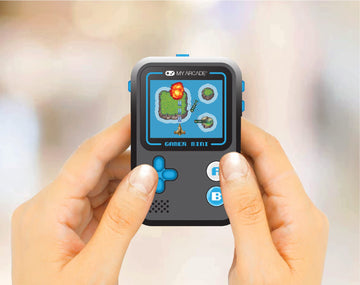 My Arcade Gamer Mini Classic-Blue: Miniature Handheld Gaming System Packed With 160 Games, 1.8'' Color Display (Dgun-3926)