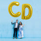 Toniful 40 Inch Large Gold Letter C Balloons Helium Balloons,Foil Mylar Big Balloons For Birthday Party Anniversary Supplies Dec