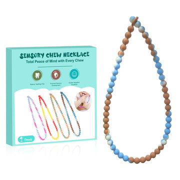 Teething Necklace For Baby - Integrated Safety Design For Toddler, Sensory Chew Necklace For Kids, Boys, Girls With Autism, Adhd