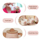 Smartwo Wooden Tea Set for Little Girls, Pretend Play Tea Party Set Toy with 27 PCS Play Kitchen Accessories, Princess Tea Set T