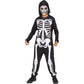 Boys Skele Jumpsuit Child Halloween Costume Size Medium 8-10