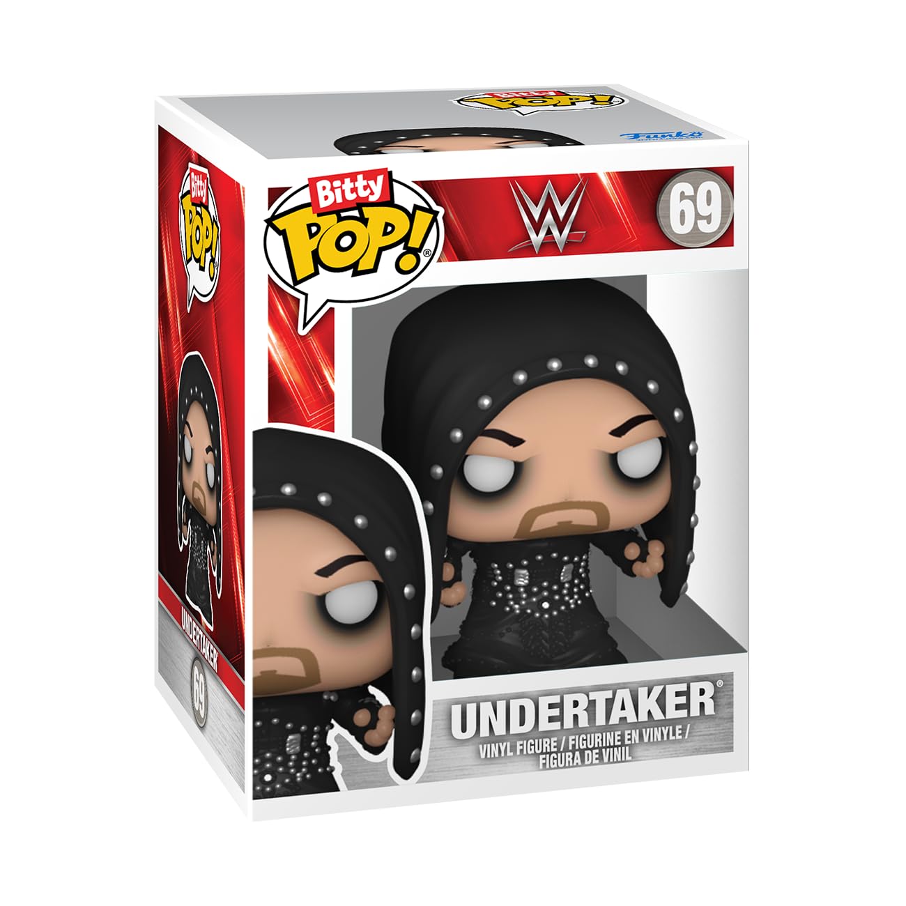 Funko Bitty Pop! Wwe - 4 Pack - The Undertaker, Bitty Pop! British Bulldog, Bitty Pop! Batista, And A Mystery Bitty Pop! Figure And A Surprise Mystery Mini Figure - 0.9 Inch (2.2 Cm)