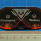 LITKO Command & Victory Point Tracker | Compatible with Warhammer 40K: Kill Team | Laser-Cut Acrylic Score Dial | Command (0-12) & Victory Points (0-30) Indicator | Fluorescent Orange/Translucent Grey