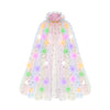 Hsctek Light Up Princess Cape, Rainbow Princess Dress Up Tulle Cape, Coloful Princess Outfit Costume Accessories Kids Toddlers Girls