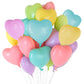 30 Pcs Pastel Colorful Heart Balloons 18In Rainbow Heart Shaped 18 Inch Balloons Helium Mylar Balloons Foil Balloon Baby Shower