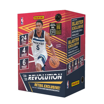 2024-25 Panini Revolution NBA Basketball Blaster Box - Official NBA Trading Cards - Includes Blaster-limited availability Parallels  Inserts & Rookie Cards - Panini Retail Edition