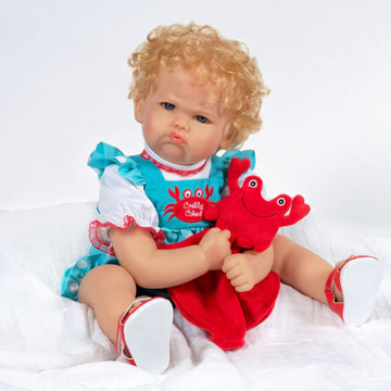 Paradise Galleries Realistic Reborn Toddler Girl Doll 22 Inch Ping Lau Designer Doll With Accessories Special Birthday Gift For Ages 3 And Up - Crabby Cakes