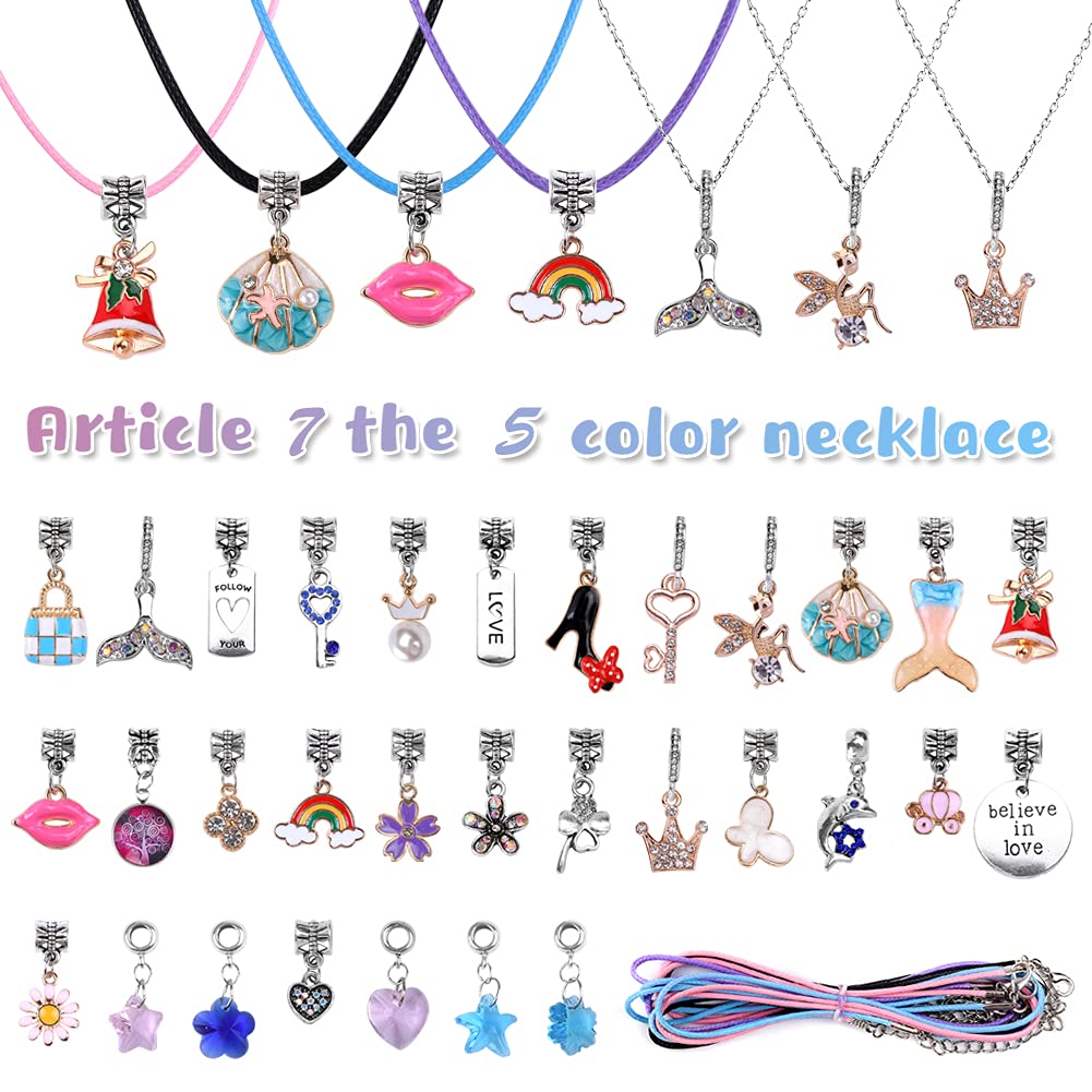 Aipridy Charm Bracelet Making Kit,Diy Craft For Girls, Unicorn Mermaid Crafts Gifts Set For Arts And Crafts For Girls Teens Ages