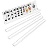 Playing Card Holders 13.4 Inches Clear Acrylic Solid Card Holder for Playing Card Games (4 pcs., Clear)