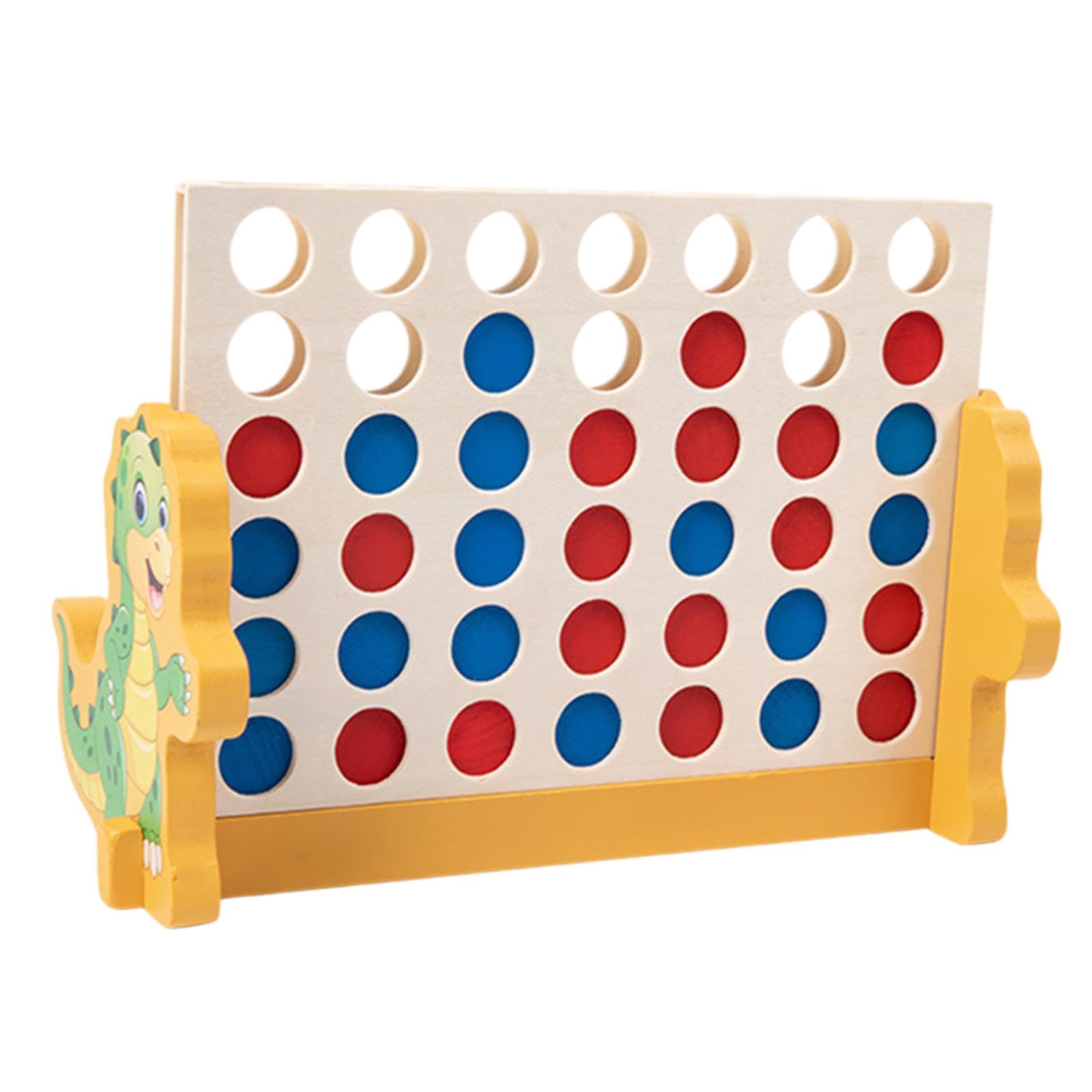 Zoomella Wooden 4 In A Row Game Fine Motor Skills Fun For Boys Girls Educational Toys