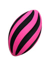 LMC Products Spiral Foam Football - Soft Foam Football for Kids - Each Quality Kids Football is 9 Inches - mature-themed & Toddler Football Youth - Small Football (Pink & Black)