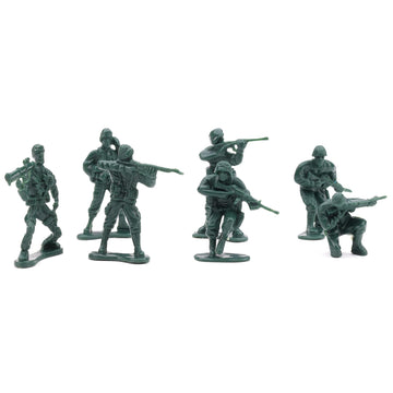 Entervending Army Men Action Figures - 2    Small Soldiers For Boys - 25 Pcs Green Army Soldier Toy Playset - Military Toys - Ar