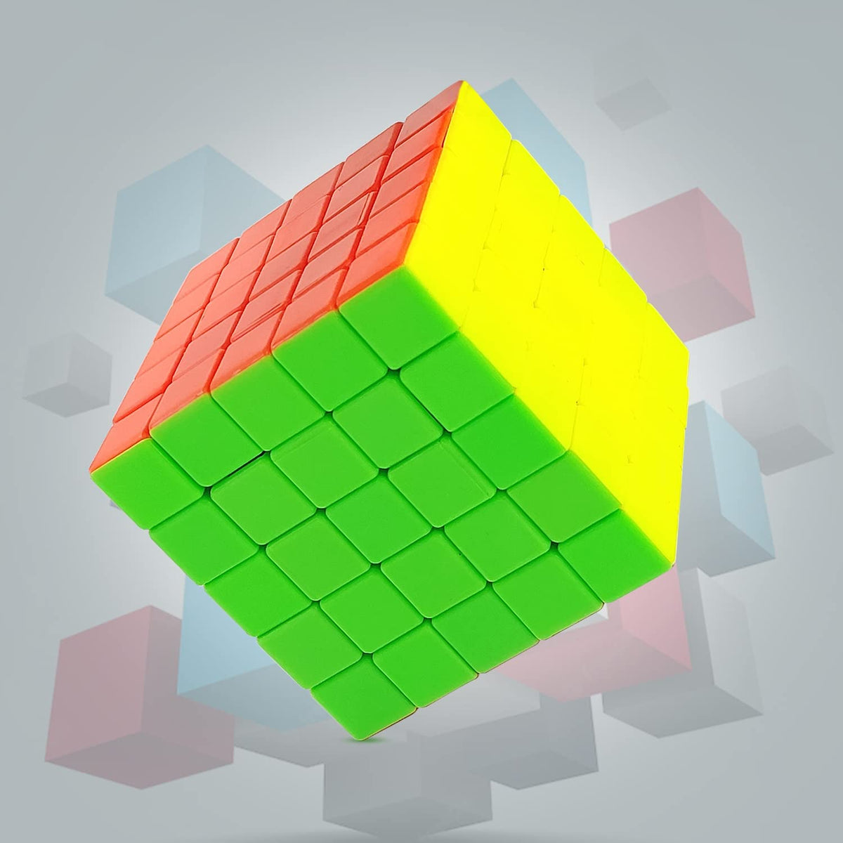 Bluebell Speed Cube 5x5x5 High Speed Stickerless Smooth & Durable Magic Puzzle Cube Toy Puzzle for Kids & Adults Magic Speedy St